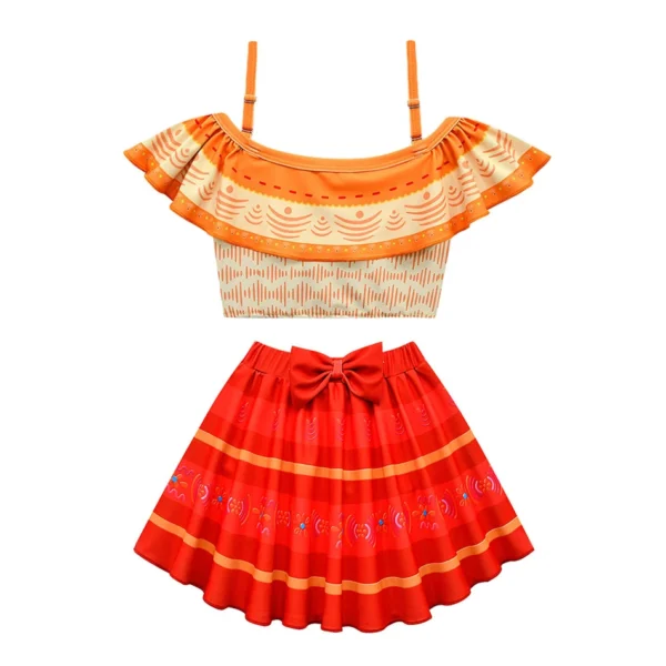 Princess Pool Party Floral Swimwear for Kids Encanto Mirabel Isabela Summer Swimming Suit Girl Beach Outfit Swimsuit 2 4 6 8T 3